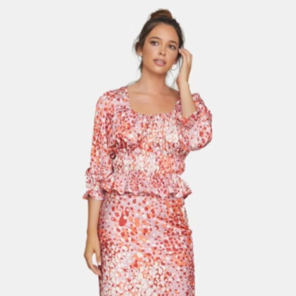 Lost + Wander Tops - Lost + Wander The Wild Side Top - Pink Animal